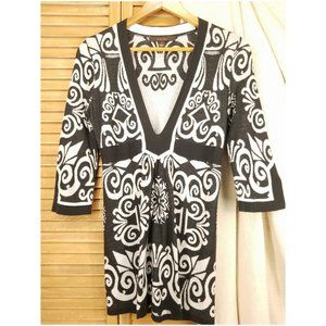 ▣▤◀⨞Art Deco Retro Tunic Blouse